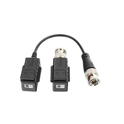 Kit de Transceptores (Baluns) con Terminal PUSH SUPERIOR, Resolución 4K , Cable flexible COAXIAL Blindado / COAXITRON / AUDIO POR COAXITRON / Menu OSD /Conector 100% COBRE / protección TVS, Calidad PREMIUM