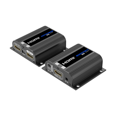 Kit Extensor HDMI para distancias de 50 metros / Soporta resoluciones 4K / Cat 6, 6a y 7 / Salida Loop en el Tx para visualización local /  Configuración EDID / Soporta control remoto del equipo fuente / Alimente solo el Tx