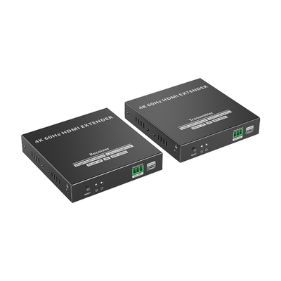 Kit Extensor HDMI para distancias de 120 metros | Transmite el Video y Controla tu DVR vía USB a distancia | Soporta resolución 4K @60Hz | Cat 6, 6a y 7 | Salida Loop en el Tx para visualización local | Soporta control remoto del equi