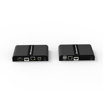 Kit extensor KVM (HDMI y USB 2.0) hasta 100 metros / Resolución 4K @ 60 Hz / Cat 6/6A/7 / CERO LATENCIA / Salida Loop / Soporta Switch Gigabit para control KVM múltiple / Soporta hasta 253