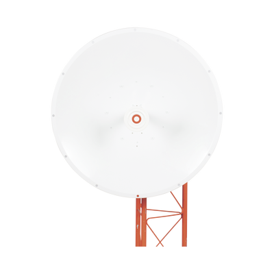 Antena direccional de 3ft, 4.9 a 6.5 GHz, Ganancia 34 dBi, Conectores N-hembra, Polarización doble, incluye montaje para torre o mástil