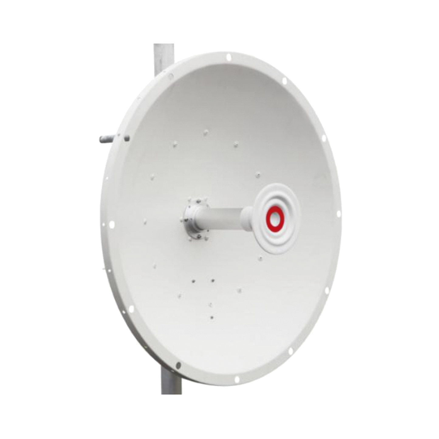 Antena direccional de 2ft, 5.1 a 7.1 GHz, Ganancia 30 dBi, Conectores RP-SMA Hembra, Polarización doble, incluye montaje para torre o mástil
