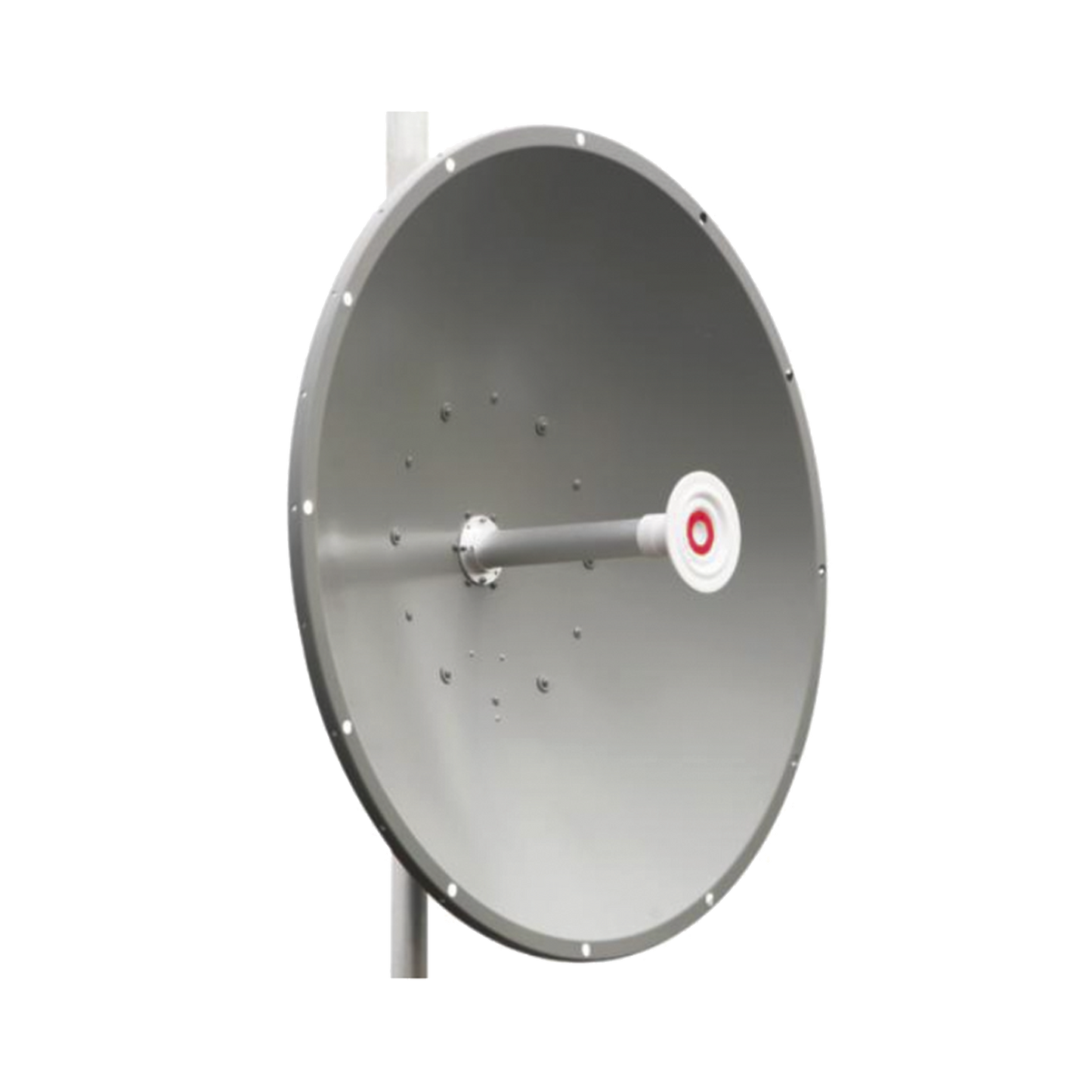 Antena direccional de 3 ft, 5.1 a 7.1 GHz, Ganancia 34 dBi, Conectores RP-SMA Hembra, Polarización doble, incluye montaje para torre o mástil