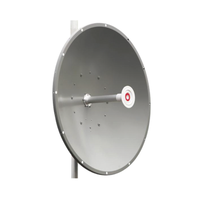 Antena direccional de 3 ft, 5.1 a 7.1 GHz, Ganancia 34 dBi, Conectores RP-SMA Hembra, Polarización doble, incluye montaje para torre o mástil