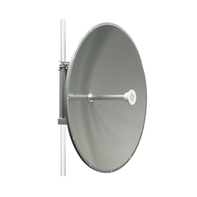 Antena direccional de 4 ft, 5.1 a 7.1 GHz, Ganancia 36 dBi, Conectores RP-SMA Hembra, Polarización doble, incluye montaje para torre o mástil