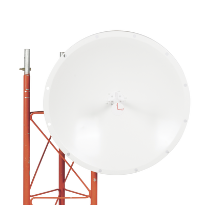 Antena Direccional con Frecuencia Extendida / 4.8 - 6.5 GHz / 28 dBi /  Jumper incluido con conector N-Macho / Polaridad en 90º y 45º / Montaje incluido para torre o mástil