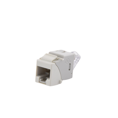 Jack UltraMAX Cat6, UTP, Tipo Keystone, Color Blanco, Punch Down
