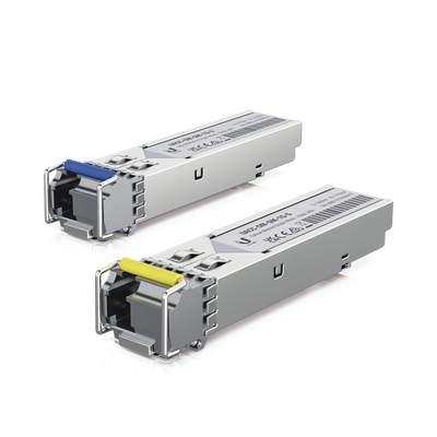 UFiber Módulo SFP, transceptor MiniGibic MonoModo 1.25 Gbps, distancia 3km, un conector LC, incluye 2 tranceptores