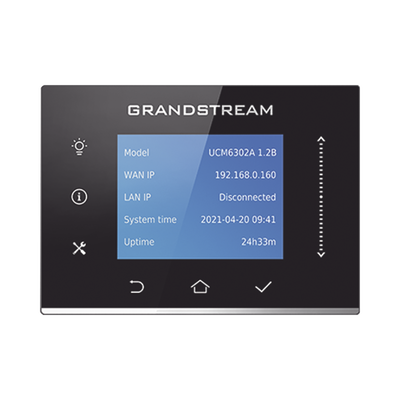 Conmutador IP-PBX para hasta 500 usuarios y 75 llamadas simultaneas, 2FXO, 2FXS, solución para PyMEs