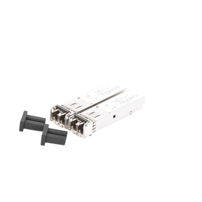 UFiber Módulo SFP, transceptor MiniGibic MultiModo 1.25 Gbps, distancia 550m, conectores LC, paquete de 2 piezas