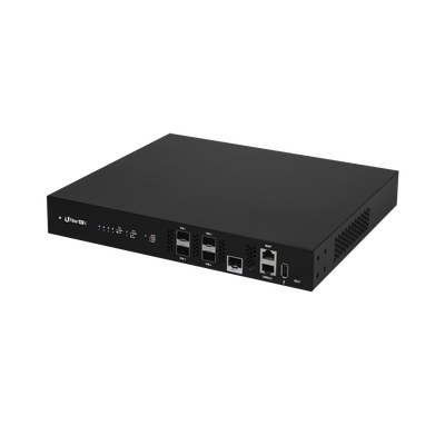 UFiber GPON OLT, Terminal de línea óptica hasta 512 ONUs concurrentes, con 4 puertos SFP GPON + 1 puertos SFP+ 10 G