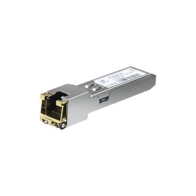 UFiber Módulo Ethernet RJ45 a SFP+ 1/10 Gbps, distancia hasta 100 m (1 Gbps) o 30 m (10 Gbps)