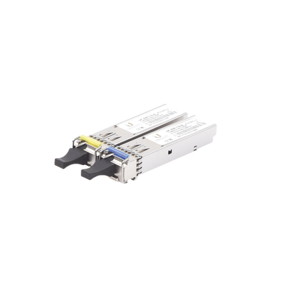 UFiber Módulo SFP, transceptor MiniGibic MonoModo 1.25 Gbps, distancia 3km, un conector LC, incluye 2 tranceptores