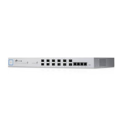 UniFi Switch 16 XG, Capa 2 de 12 puertos SFP+ 10 Gb + 4 puertos 10G Base-T (RJ-45)