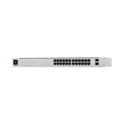 UniFi Switch USW-24-POE Gen2, Capa 2 de 24 puertos (16 puertos PoE 802.3af/at + 8 puertos Gigabit) + 2 puertos 1G SFP, 95W, pantalla informativa