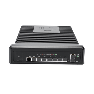 Switch industrial UniFi PoE de 10 puertos Gigabit (8 x 802.3bt y 2 x Ethernet) para temperaturas extremas