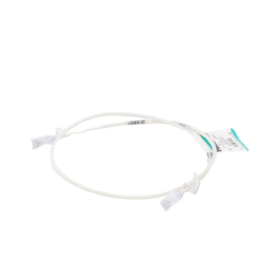 Cable de Parcheo TX6, UTP Cat6, Diámetro Reducido (28AWG), Color Blanco Mate, 3ft