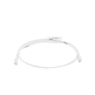 Cable de Parcheo TX6, UTP Cat6, Diámetro Reducido (28AWG), Color Blanco Mate, 5ft