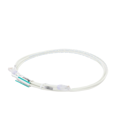 Cable de Parcheo TX6, UTP Cat6, Diámetro Reducido (28AWG), Color Blanco Mate, 7ft