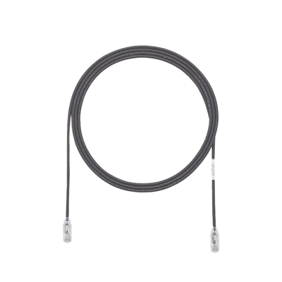 Cable de Parcheo TX6, UTP Cat6, Diámetro Reducido (28AWG), Color Negro, 8in (20.2cm)