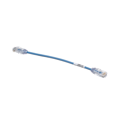 Cable de Parcheo TX6, UTP Cat6, Diámetro Reducido (28AWG), Color Azul, 8in (20.2cm)