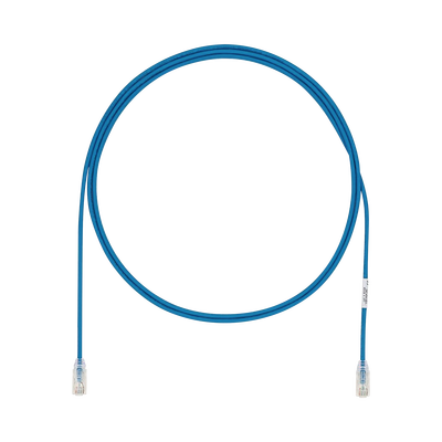 Cable de Parcheo UTP Cat6A, CM/LSZH, Diámetro Reducido (28AWG), Color Azul, 22ft