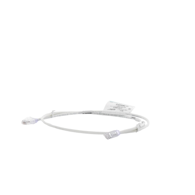 Cable de Parcheo UTP Cat6A, CM/LSZH, Diámetro Reducido (28AWG), Color Blanco Mate, 3ft