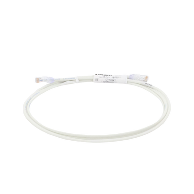 Cable de Parcheo UTP Cat6A, CM/LSZH, Diámetro Reducido (28AWG), Color Blanco Mate, 7ft