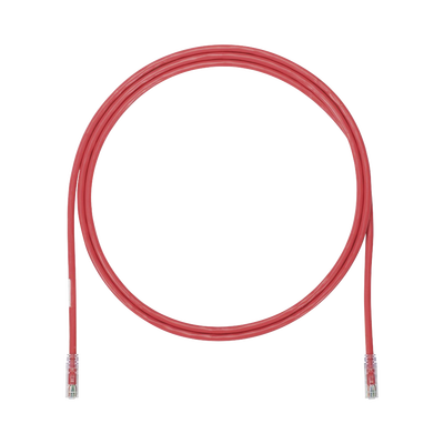 Cable de Parcheo UTP, Cat6A, 24 AWG, CM, Color Rojo, 5ft