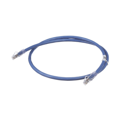 Cable de Parcheo UTP, Cat6A, 24 AWG, CM, Color Azul, 1ft