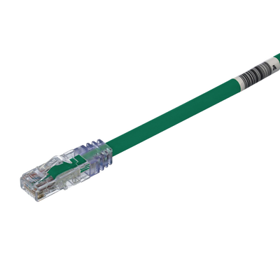 Cable de Parcheo UTP, Cat6A, 24 AWG, CM, Color Verde, 25ft