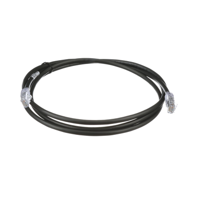 Cable de Parcheo UTP, Cat6A, 24 AWG, CM, Color Negro, 3ft