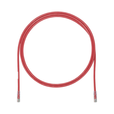 Cable de Parcheo UTP, Cat6A, 24 AWG, CM, Color Rojo, 3ft