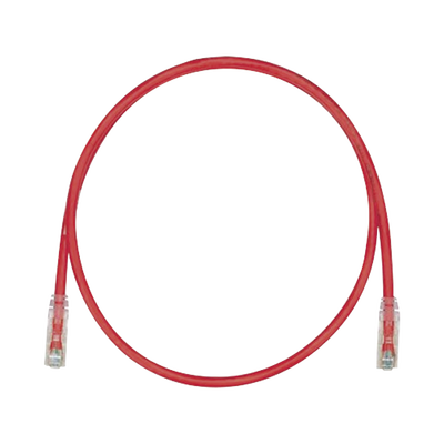 Cable de Parcheo TX6, UTP Cat6, 24 AWG, CM, Color Rojo, 100ft