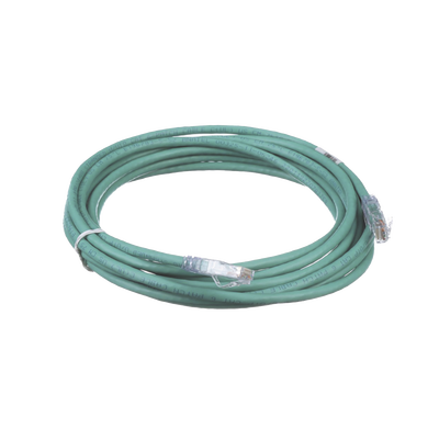 Cable de Parcheo TX6, UTP Cat6, 24 AWG, CM, Color Verde, 15ft