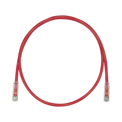 Cable de Parcheo TX6, UTP Cat6, 24 AWG, CM, Color Rojo, 15ft