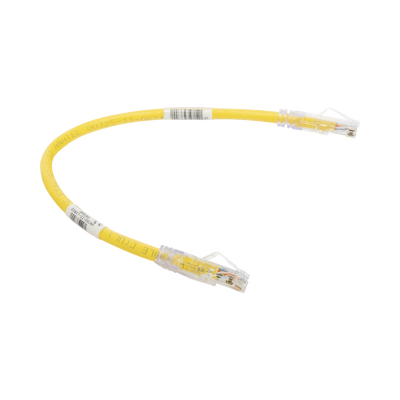 Cable de Parcheo TX6, UTP Cat6, 24 AWG, CM, Color Amarillo, 1ft