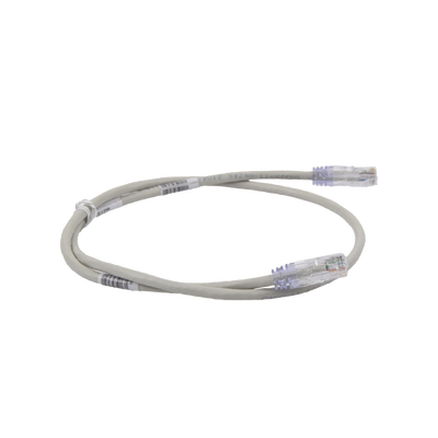 Cable de Parcheo TX6, UTP Cat6, 24 AWG, CM, Color Gris, 3ft