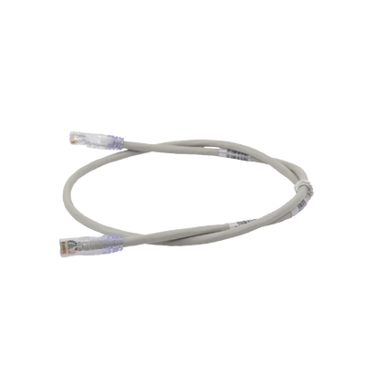 Cable de Parcheo TX6, UTP Cat6, 24 AWG, CM, Color Gris, 3ft