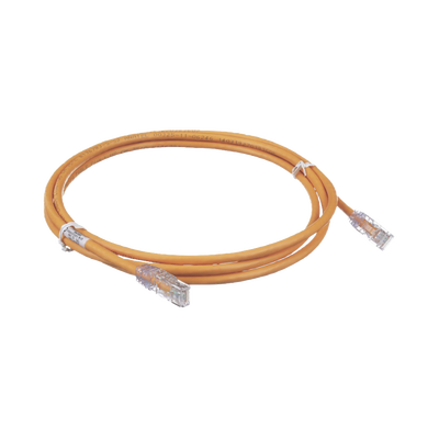 Cable de Parcheo TX6, UTP Cat6, 24 AWG, CM, Color Naranja, 3ft