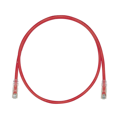 Cable de Parcheo TX6, UTP Cat6, 24 AWG, CM, Color Rojo, 5ft