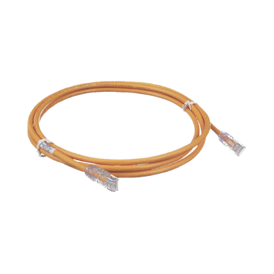 Cable de Parcheo TX6, UTP Cat6, 24 AWG, CM, Color Naranja, 7ft