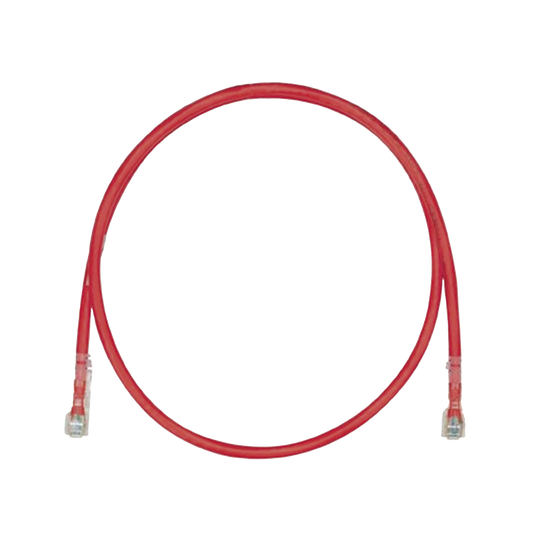 Cable de Parcheo TX6, UTP Cat6, 24 AWG, LSZH, Color Rojo, 8 metros