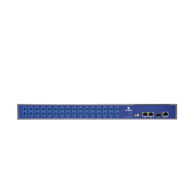 OLT de 1 GPON puerto con Splitter de 1 a 32 SC/UPC Incluido  + 3 puertos Uplink (2 puertos Gigabit Ethernet + 1 puerto SFP/SFP+) , hasta 128 ONUS