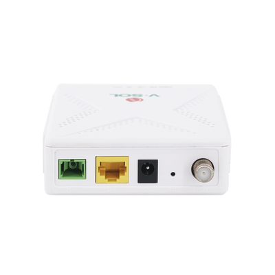 ONU Dual GPON/EPON con 1 Puerto SC/APC + 1 puerto LAN Gigabit + 1 puerto CATV