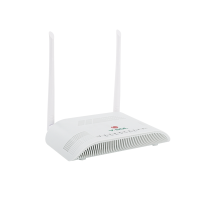 ONU Dual G/EPON con Wi-Fi en 2.4 GHz + 1 CATV + 1 puerto LAN Gigabit +  1 puerto LAN Fast Ethernet, hasta 300 Mbps vía inalámbrico