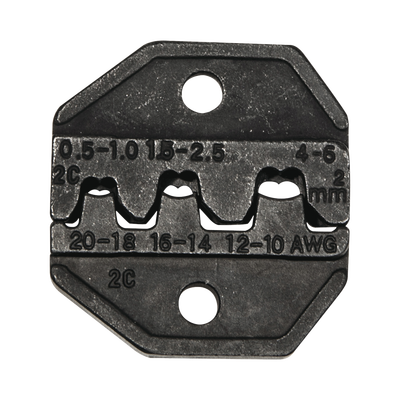 Matriz Ponchadora, Terminales  sin Aislamiento o de Cilindro Abierto, 10-20 AWG. Compatible con Pinza Ponchadora VDV200-010