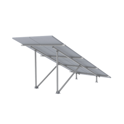 Montaje para Panel Solar 2X2, Riel 5 de 2700mm para Módulos con Espesor de 30-35mm, Vel. de Viento Máx. 136km/h