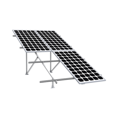 Montaje para Panel Solar 2X2, Riel 5 de 2700mm para Módulos con Espesor de 30-35mm, Vel. de Viento Máx. 136km/h