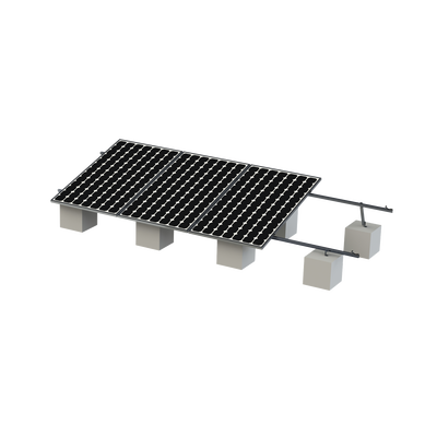 Montaje para Panel Solar, Riel "8" de 5400mm para Módulos con Espesor de 35mm, Velocidad de Viento Máx. 136km/h (20° a 45°)